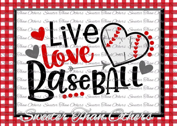 Download Baseball SVG Live Love Baseball Svg love Softball htv Baseball