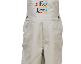Toddler Overalls | Personalized Overalls | Monogram Overalls | Kids Overalls | Baby Overalls | Cotton Overalls | Tan Toddler Overalls Size 2