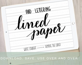 Digital Calligraphy Paper | iPad Pro Procreate Lettering Digital Paper | Brush Lettering Background by Kestrel Montes