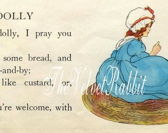 Digital Download Instant.Baby.Doll.Dolly.Little girl.Poem. Sweetest.Frame.Pillow.Cards.Greeting Cards.Sachets.scrap booking.decoupage