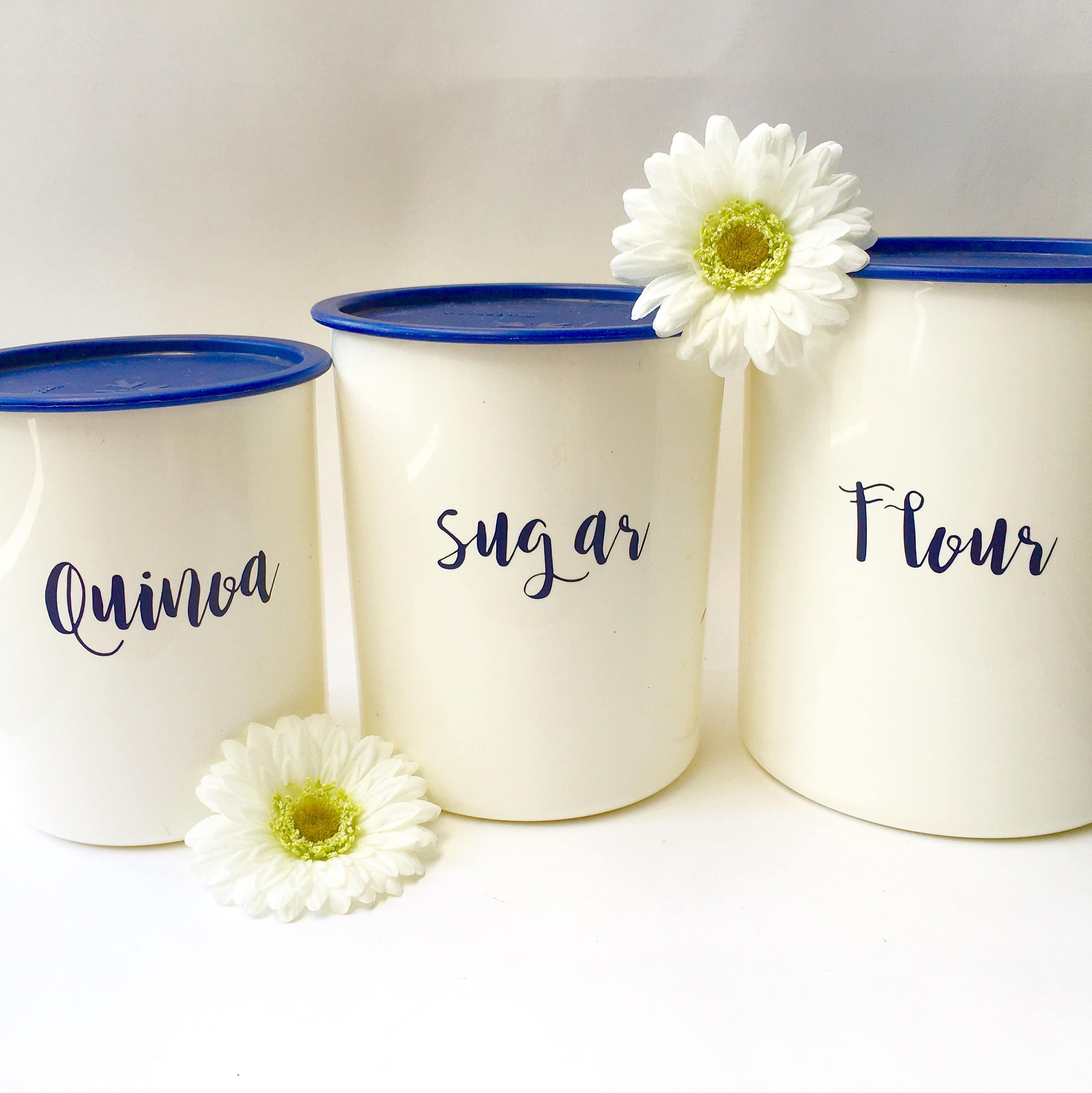 Kitchen Storage Container Labels Decal flour sugar pasta