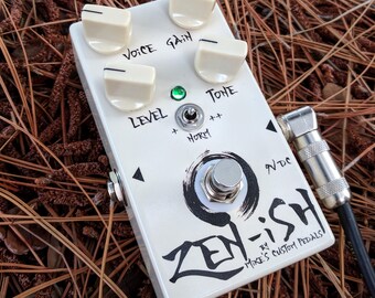 Zen-ish Overdrive Guitar Pedal in Almond, made by Mike's Custom Pedals