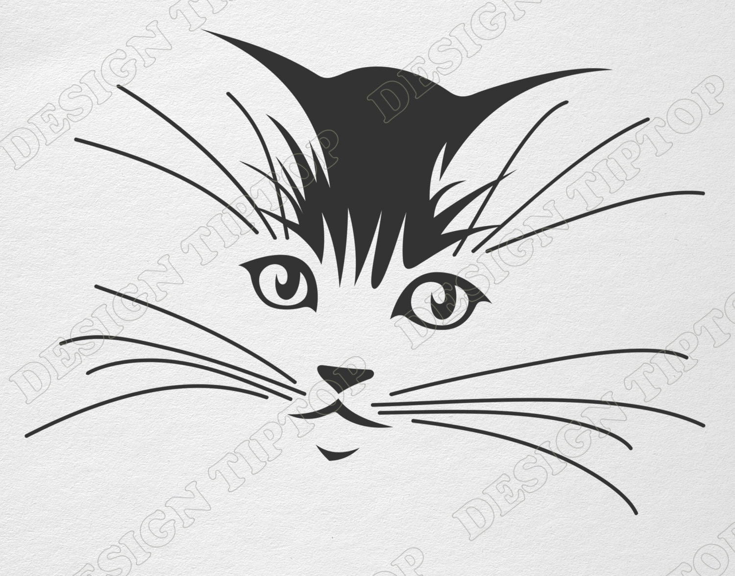 CAT SVG File Kitten Svg Png Eps Cat Clipart Cat Vector