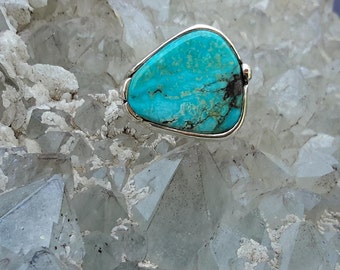 No. 23 Bisbee Turquoise Ring Size 8