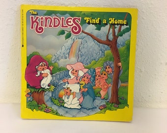 Vintage Book, The Kindles, The Kindles Find A Home, Vintage 1980s Cartoon, 80s Storybook