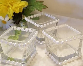 Pearled Votive Candle Holder