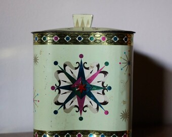 Vintage Baret Ware Lidded Tin