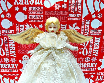 Angel Tree Topper, Vintage Christmas Decoration