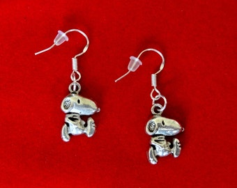 50% SALE Snoopy Earrings..Charlie Brown Earrings..Snoopy Dog Jewelry..Peanuts Characters..Peanuts Gang..Gift For Her 925 Wires FREE SHIPPING
