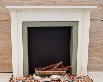 Miniature Fireplace, Dollhouse Fireplace, Dollhouse Furniture, Dollhouse Miniatures, Dollhouse Accessory, Miniature Furniture, Handmade