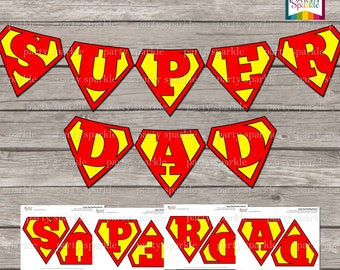 INSTANT DOWNLOAD Happy Father's Day Tie Bunting Banner
