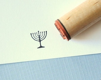 Menorah Rubber Stamp