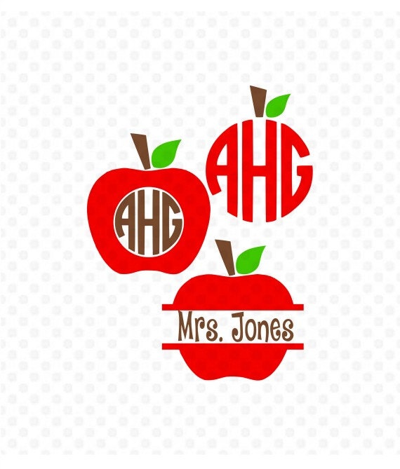 Download Teacher Svg Apple Svg Apple Monogram Svg Teacher Monogram