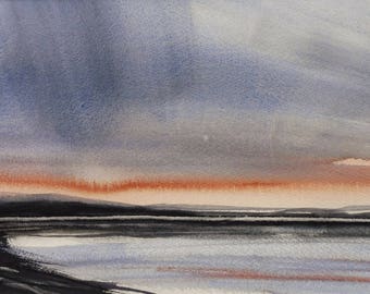 BORTHWEN, Rhoscolyn, Anglesey, 2018. Original watercolour landscape painting.
