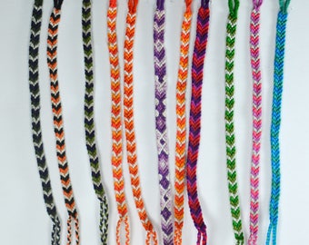 Friendship bracelets, friendship bracelets, embroidery thread macramé bracelet.
