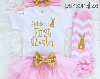 My First Easter  Baby First Easter Outfit Baby Easter Clothes Baby St