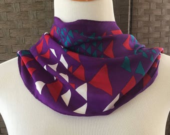 Vintage Anne Klein For Vera Company Silk Scarf, Beautiful Silk Scarf, Designer Scarf, Fashion Accessories, Fashion Scarf, Scarves