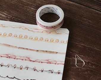 Vintage Coffee Stain Washi Tape | Vintage Burnt Masking Tape | Old Burnt Paper Masking Tape | Tea Stains Washi Tape | Washi Masking Tape