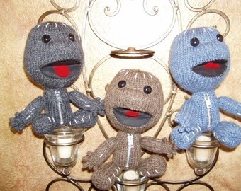Sackboy Knit Pattern with expression-able mouth and bendable body