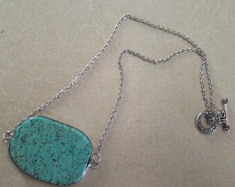 Turquoise Chunk Necklace