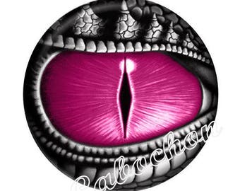 1 cabochon 30mm glass cabochon steampunk dragon eye image shown