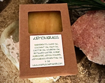 LEMONGRASS NATURAL HOMEMADE Soap, Handmade Soap, Soaps, Natural Soap Bar, Organic soap, Citrus soap, Herbal soap, Handcrafted soap