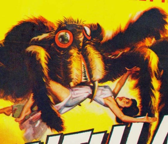 Wee Blue Coo Film Poster 'Tarantula' – Grusel-Sci-Fi-Kunstwerk 30x40 Cm