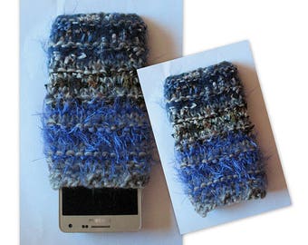 iPhone 6 case iPhone 6s case Rainbow Phone Sleeve Knit Phone Case Vegan Cell Phone Cozy Knitted Mobile Phone Sock iPhone 6 plus case iPhone