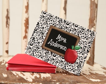 10 Personalized Notecards Damask notecards Damask note cards