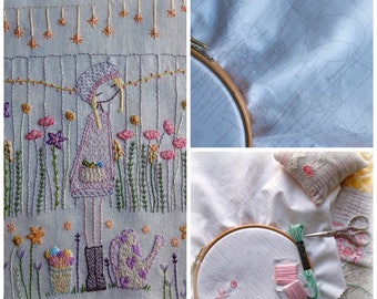 flower gardener sampler to stitch