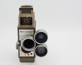 Bell & Howell Two-Fifty-Two 8mm Movie Camera With Triple Lens Assembly