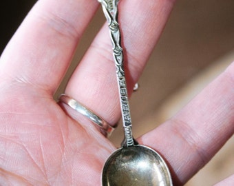 SALE ...Vintage Sterling Silver Collectible spoon souvenir , ,collectible , just such a Beauty.SO Rare