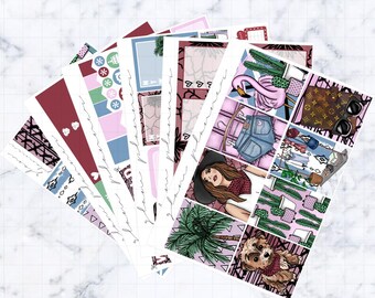 Palm Springs Sticker Kit (Glam Planner Stickers for Erin Condren Life Planner)