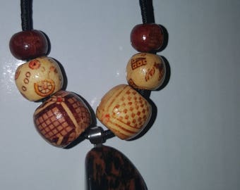 Mahogany Obsidian Pendant Necklace