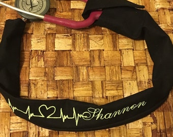 Custom embroidered stethoscope cover