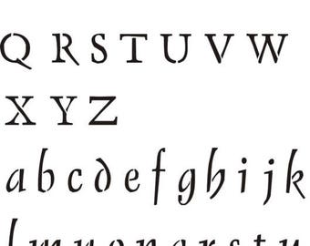 pretty lettering stencils