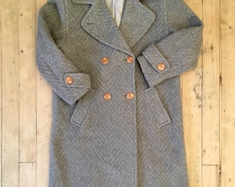 Wool and mohair Weinberg coat