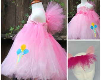 My little pony Pinkie Pie Costume - Pinkie Pie 2 item Costume - Pinkie Pie dress - Pinkie Pie ears headband