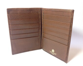 1980er Jahre S.Launer & Co. Mens Bi-Fold Gesäßtasche Geldbörse. Durch königliche Ernennung. Jeans Tasche Geldbörse. Kreditkarte Brieftasche. Launer Lederwaren.