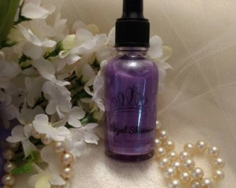 Royal Shimmer Liquid Illuminator~Liquid Highlighter~Makeup Primer~Purple Highlighter~Shimmer Liquid~Face And Body Highlighter Serum~