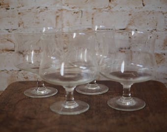 Set of 4 Starburst Atomic Vintage Glasses
