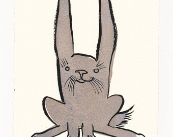 Little Bunny / An Original Watercolor Painting