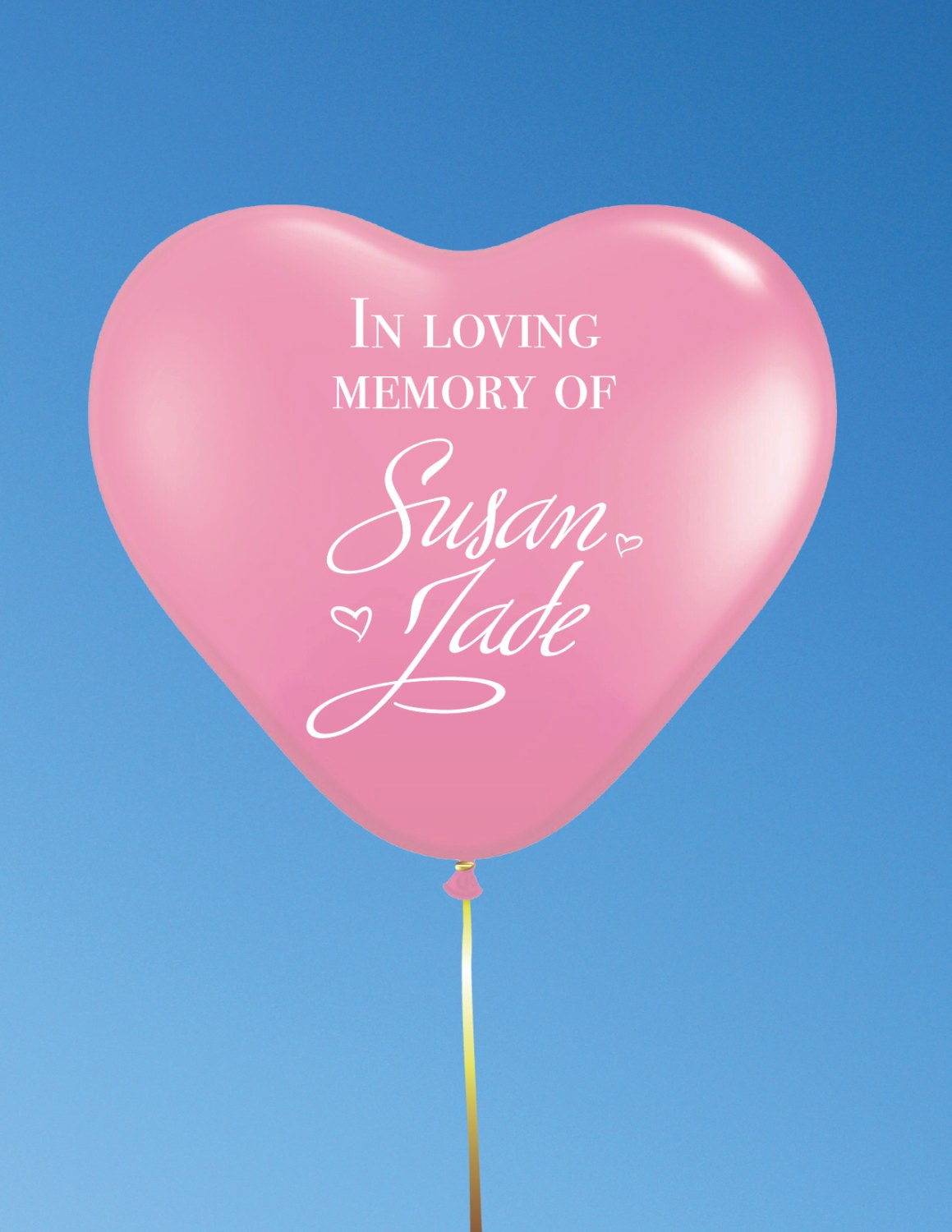 Custom Balloons for Memorials and other Occasions