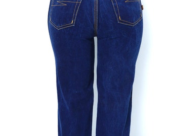 Vintage Jeans Bon Jour Jeans Indigo Straight Leg High Waist 26 x 32