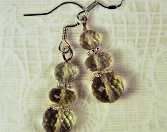Cynthia Lynn "DEW DROPS" Sterling Silver Green Amethyst Drop Earrings