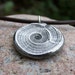 Beach Necklace, Natures Swirl Necklace, Sea Shell Imprint Pendant, Rustic Beach Jewelry, Summer Trend, Ocean Theme, Beach Lover Gift