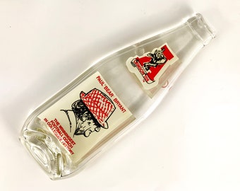 Vintage Coca Cola Paul Bear Bryant University of Alabama Melted Bottle Spoon Rest, Wall Hanging, Mid Century Coke Bottle, Bama