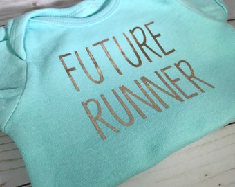 Future Runner Onesie / Body suit-gifts for runners- Born to Run- Running Onesie-Run-Running- Baby