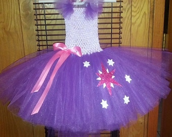 My little pony Twilight Sparkle tutu dress, MLP tutu dress, MLP Halloween costume, Twilight Pony dress, Halloween costume