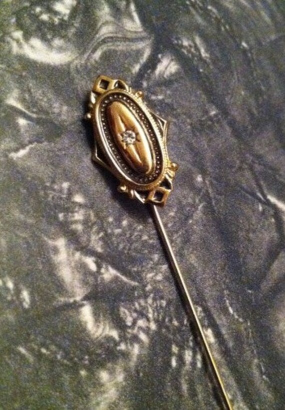 Items similar to Vintage 1970's Avon Kensington Gold Tone Stick Pin on Etsy